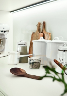 Laklaminát bílá/Laklaminát kamenná šedá