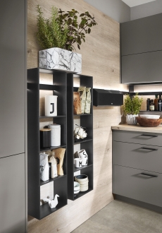 Nabízí obrovskou flexibilitu a umožňuje improvizovat  Kuchyně S-line Vulkanická šedá