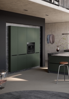 Dezény kuchyní s hloubkou: AV 5015 pískově béžová a AV 5015 olivově zelená metalíza