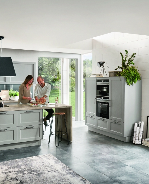 Laklaminát bílá/Laklaminát kamenná šedá