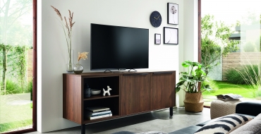 Laklaminát grafitově černá ultramatná, vlašský ořech