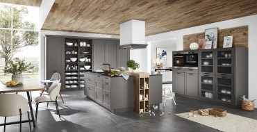 Kuchyně S-line Nordic Lak břidlicově šedý matný Kuchyň, která myslí na mladé rodiny.