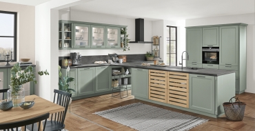 Kuchyň S-line Cascada Laklaminát, zelený rákos Kuchyň se dokonale přizpůsobí vašim potřebám