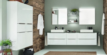 Koupelnový nábytek Koupelnový nábytek, který uctívá čisté linie.